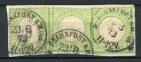 Deutsches Reich 3x Deutsches Reich 3x 23 a Briefstück MiNr. 23 a Briefstück -