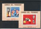 Paraguay Paraguay Block 124-25 postfrisch Satelliten MiNr. Block 124-25 postfrisch Satelliten -