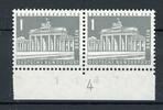 Berlin waag. Paar Unterrand Berlin waag. Paar Unterrand 140 y DZ 4 postfrisch MiNr. 140 y DZ 4 postfrisch -