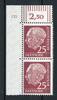 Bund Bund 186 x W v DZ 8 ** Falz im Oberrand MiNr. 186 x W v DZ 8 ** Falz im Oberrand -
