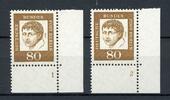 Berlin Berlin 211 postfrisch FN/ Formnummer 1 + 2 MiNr. 211 postfrisch FN/ Formnummer 1 + 2 -