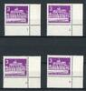 Berlin Berlin 231 postfrisch FN/ Formnummer 1-4 MiNr. 231 postfrisch FN/ Formnummer 1-4 -