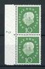 Bund senkr. Paar Bund senkr. Paar 303 postfrisch DZ 2 links MiNr. 303 postfrisch DZ 2 links -