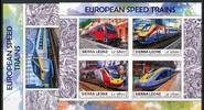 Sierra Leone Sierra Leone 8695-8698 + Bl 1267 postfrisch Eisenbahn MiNr. 8695-8698 + Bl 1267 postfrisch Eisenbahn -