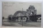 AK Düsseldorf Rheinbrücke 1906 gebraucht -