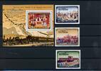 Nordkorea Nordkorea 2491-2493, Block 182 postfrisch Eisenbahn MiNr. 2491-2493, Block 182 postfrisch Eisenbahn -