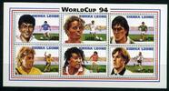 Sierra Leone Kleinbogen Sierra Leone Kleinbogen 2150-2155 postfrisch Fußball MiNr. 2150-2155 postfrisch Fußball -
