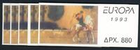 Griechenland 5 Markenheftchen Griechenland 5 Markenheftchen MH 16 postfrisch CEPT 1993 MiNr. MH 16 postfrisch CEPT 1993 -
