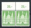 Berlin waag. Paar Berlin waag. Paar 97a I Y D Oberrand postfrisch MiNr. 97a I Y D Oberrand postfrisch -