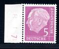 Bund Dauerserie/ DS Heuss I Bund Dauerserie/ DS Heuss I 179 y w DZ 7 postfrisch geprüft MiNr. 179 y w DZ 7 postfrisch geprüft -