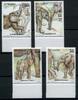 Somalia Somalia 855-858 Unterrand postfrisch Elefanten MiNr. 855-858 Unterrand postfrisch Elefanten -