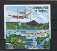 Dominica Dominica 889-892, Block 94 postfrisch Flugzeug MiNr. 889-892, Block 94 postfrisch Flugzeug -
