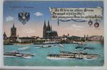 AK Köln am Rhein Panorama 1916 gebraucht -