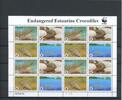 Palau Inseln ZD Bogen Palau Inseln ZD Bogen 690-93 postfrisch Krokodil MiNr. 690-93 postfrisch Krokodil -