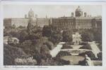 AK Wien I. Volksgarten mit beiden Hofmuseen ungebraucht -