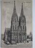 AK Köln am Rhein Dom, Westseite Feldpost 1918 gebraucht -