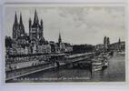AK Köln a. Rh. Blick von der Hindenburgbrücke auf Dom 1919 gebraucht -