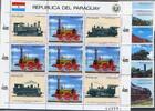 Paraguay Paraguay 3898-3903, KB 3904 postfrisch Eisenbahn MiNr. 3898-3903, KB 3904 postfrisch Eisenbahn -