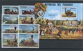 Paraguay Paraguay 2774-2781, Block 271 postfrisch Eisenbahn MiNr. 2774-2781, Block 271 postfrisch Eisenbahn -