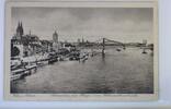AK Köln a. Rh. Rheinpartie mit Hänge- und Hohenzollernbrücke ungebraucht -