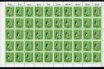 Bund 50er Bogen Bund 50er Bogen 605 postfrisch Formnummer 2 MiNr. 605 postfrisch Formnummer 2 -