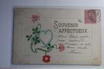 AK Frankreich Grußkarte - Souvenir Affectueux 1905 gebraucht -