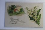 AK Frankreich Muguet Porte Bonheur gebraucht -