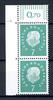 Bund senkr. Paar Bund senkr. Paar 302 DZ 1 hoch postfrisch MiNr. 302 DZ 1 hoch postfrisch -