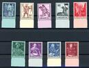Schweiz Schweiz 377-385 postfrisch auf waagerecht gestreiftem Papier !!! MiNr. 377-385 postfrisch auf waagerecht gestreiftem Papier !!! -