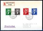 Schweiz FDC Schweiz FDC 344-347 postfrisch leicht verfärbter Umschlag MiNr. 344-347 postfrisch leicht verfärbter Umschlag -