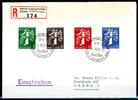 Schweiz FDC Schweiz FDC 352-355 postfrisch leicht verfärbter Umschlag MiNr. 352-355 postfrisch leicht verfärbter Umschlag -