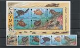 Kaimaninseln Kaimaninseln 721-726, Block 20 postfrisch Schildkröte MiNr. 721-726, Block 20 postfrisch Schildkröte -