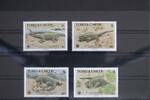 Turks- und Caicosinseln Turks- und Caicosinseln 777-780 postfrisch Wirtelschwanzleguan MiNr. 777-780 postfrisch Wirtelschwanzleguan -