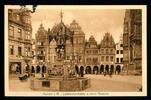 AK Münster/ Westfalen Lambertikirchplatz mit neuem Brunen 1915 gebraucht -