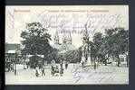 AK Halberstadt Domplatz mit Kirche und Kriegerdenkmal 1908 gebraucht -