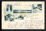 AK Preußisch Oldendorf Kriegerdenkmal, Poststraße, Spiegelstraße 1897 gebraucht -