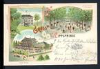 AK Lippspringe - Kreis Paderborn Kurpromenade mit Trinkhalle 1898 gebraucht -