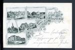 AK Lippspringe Hotel Wegener, Schlepper, Garbe, Trinkhalle 1898 gebraucht -