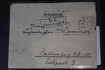 Feldpostbrief Stempel S.B. Ballonzug B Kastenstempel -