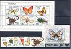 Korea Korea 3010-3015, Klb., Block 245 postfrisch Schmetterling MiNr. 3010-3015, Klb., Block 245 postfrisch Schmetterling -