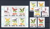 Korea Korea 3191-3196, Klb. postfrisch Schmetterling MiNr. 3191-3196, Klb. postfrisch Schmetterling -