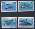 Niue Niue 822-25 postfrisch Delfine/ WWF MiNr. 822-25 postfrisch Delfine/ WWF -