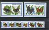 Lesotho Lesotho 1038-1043, Block 102-103 postfrisch Schmetterling MiNr. 1038-1043, Block 102-103 postfrisch Schmetterling -