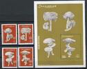 Somalia Somalia 962-965 + Bl. 94 postfrisch Pilze MiNr. 962-965 + Bl. 94 postfrisch Pilze -