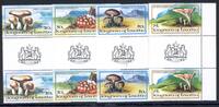 Lesotho Kehrdrucksatz Lesotho Kehrdrucksatz 411-414 ZS postfrisch Pilze MiNr. 411-414 ZS postfrisch Pilze -
