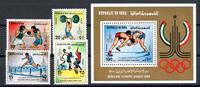 Irak Irak 1048-1051 + Bl. 33 postfrisch Olympia 1980 Moskau MiNr. 1048-1051 + Bl. 33 postfrisch Olympia 1980 Moskau -