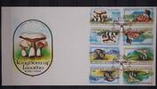 Kehrdruckpaare Lesotho Kehrdruckpaare Lesotho 411-414 gestempelt als FDC / Pilze MiNr. 411-414 gestempelt als FDC / Pilze -