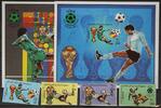 Libyen Libyen 990-993 B und Block 61-62 B postfrisch Fußball MiNr. 990-993 B und Block 61-62 B postfrisch Fußball -
