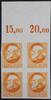 Bayern Bayern 175 B I postfrisch als 4er Einheit mit Oberrand MiNr. 175 B I postfrisch als 4er Einheit mit Oberrand -