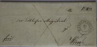 Habelschwerdt auf Brief gestempelt mit K2 nach Wien, 23.6.1847 -